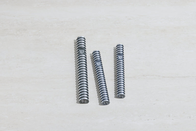 סט בתי מזוזה עיגול מחורץ בסגנון Grooved