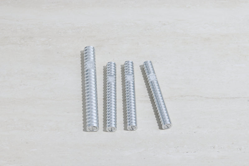 סט בתי מזוזה עיגול מחורץ בסגנון Grooved