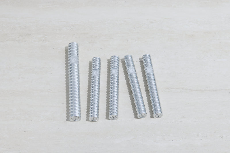 סט בתי מזוזה עיגול מחורץ בסגנון Grooved