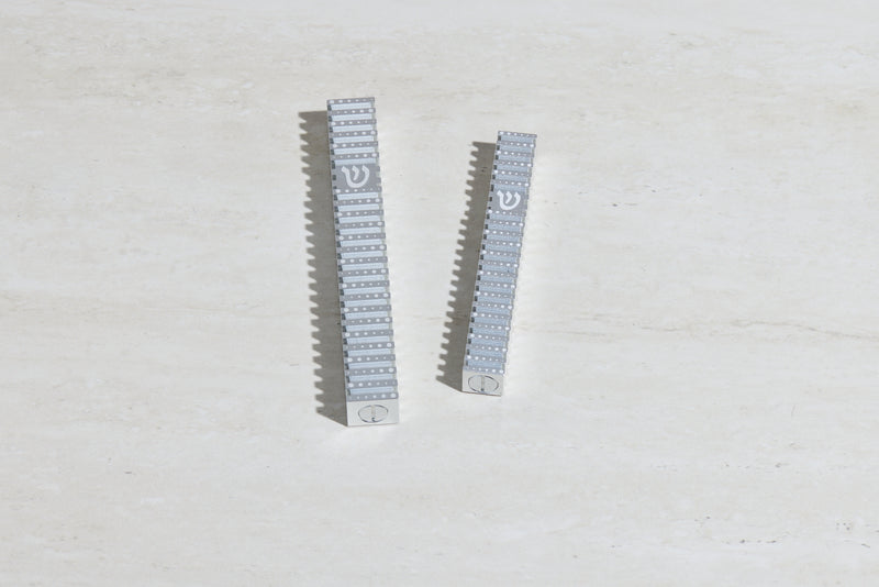 סט בתי מזוזה ריבוע מחורץ בסגנון Grooved