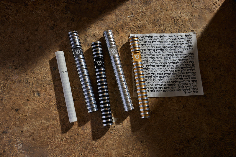 בית מזוזה עיגול מחורץ בסגנון Grooved