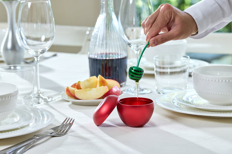 צנצנת דבש בצורת תפוח בסגנון Fruit