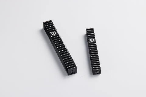 בית מזוזה ריבוע מחורץ בסגנון Grooved (SET)