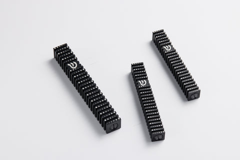 בית מזוזה ריבוע מחורץ בסגנון Grooved (SET)