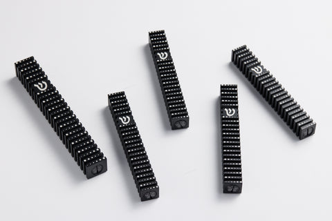 בית מזוזה ריבוע מחורץ בסגנון Grooved (SET)