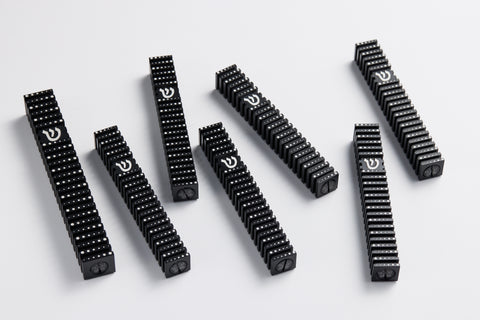 בית מזוזה ריבוע מחורץ בסגנון Grooved (SET)