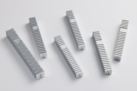 בית מזוזה ריבוע מחורץ בסגנון Grooved (SET)