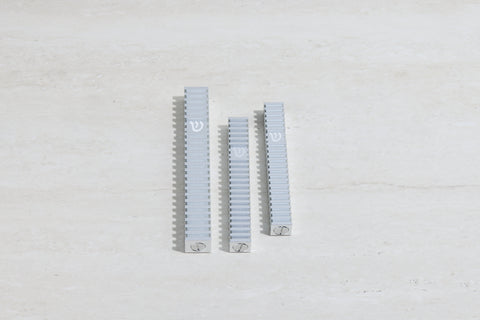 סט בתי מזוזה ריבוע מחורץ בסגנון Grooved (ללא נקודות)