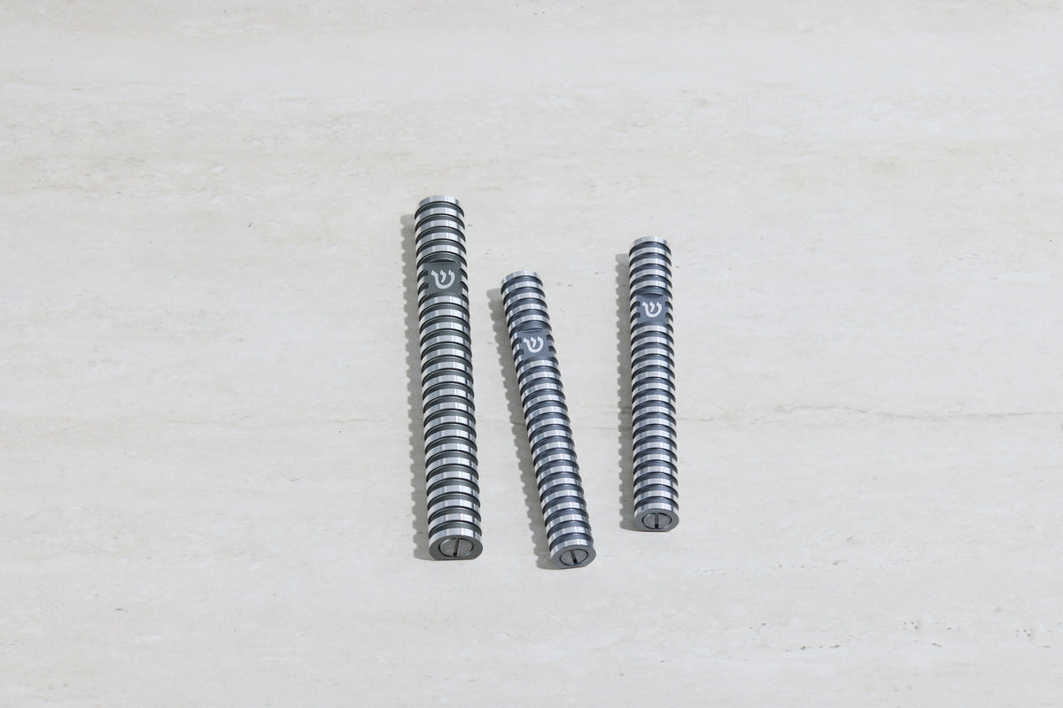 סט בתי מזוזה עיגול מחורץ בסגנון Grooved