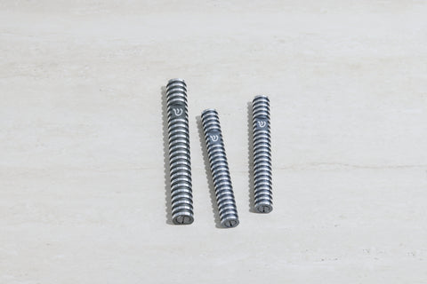 סט בתי מזוזה עיגול מחורץ בסגנון Grooved