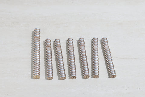 סט בתי מזוזה עיגול מחורץ בסגנון Grooved