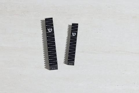 סט בתי מזוזה ריבוע מחורץ בסגנון Grooved
