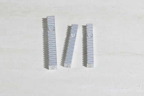 סט בתי מזוזה ריבוע מחורץ בסגנון Grooved