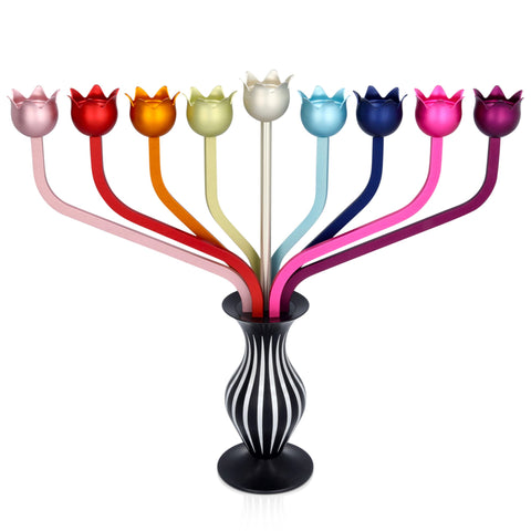 חנוכיית פרחים Roses