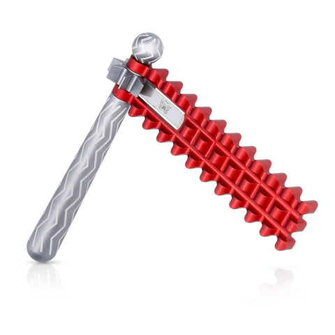 רעשן מסוגנן לפורים Waffle אדום