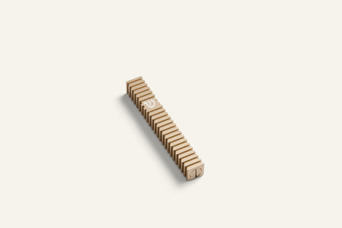 בית מזוזה ריבוע מחורץ בסגנון Grooved (ללא נקודות)