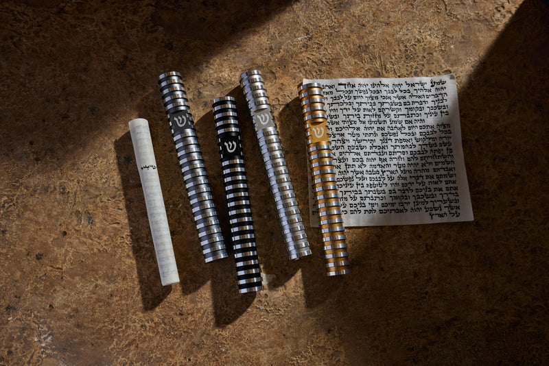 בית מזוזה עיגול מחורץ בסגנון Grooved
