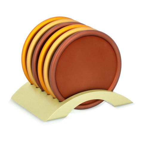 סט תחתיות עגולות לכוסות