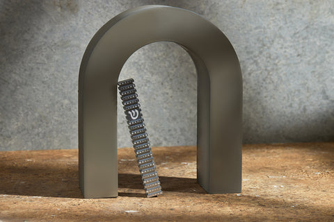 בית מזוזה ריבוע מחורץ בסגנון Grooved