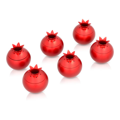 סט מחזיקי מפיות ומלחיה אישית רימון בסגנון Fresh