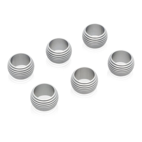 סט חבקי מפיות מעוגלות בסגנון Grooved