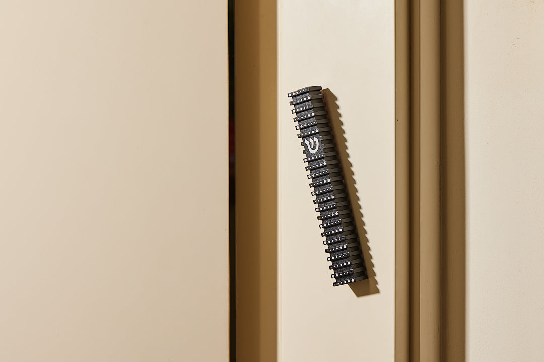 בית מזוזה ריבוע מחורץ בסגנון Grooved