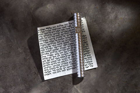 בית מזוזה עיגול מחורץ בסגנון Grooved