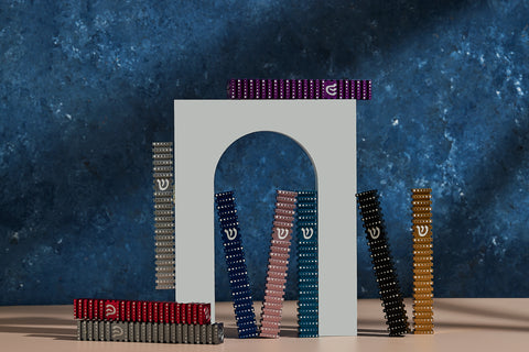 בית מזוזה ריבוע מחורץ בסגנון Grooved