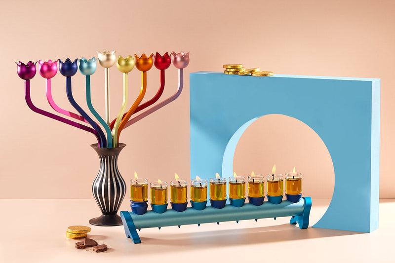 חנוכיית פרחים Roses